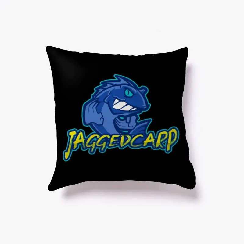 Jagged logo v2 pillow